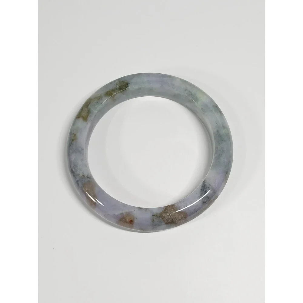 Grey Lavender Jade Bangle 67mm Multi-Color